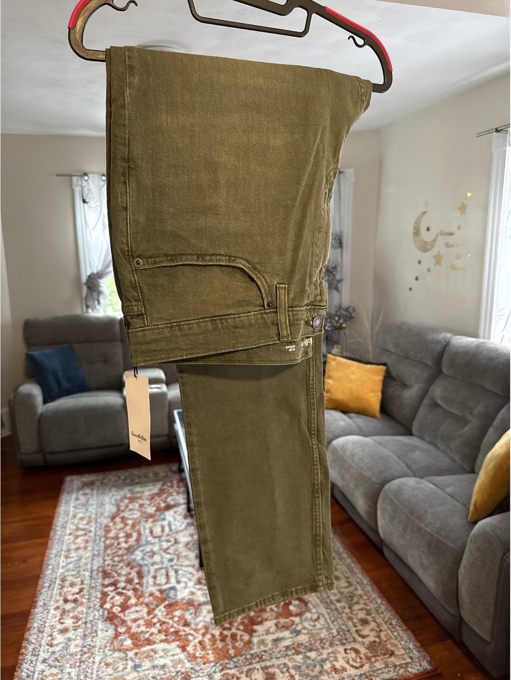 Men's Khaki Slim Jeans New with Tags, Size 38x32